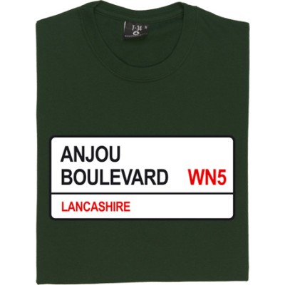 Wigan Athletic: Anjou Boulevard WN5 Road Sign