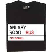 Hull City: Anlaby Road HU3 Road Sign T-Shirt