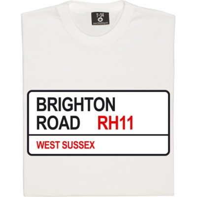 Crawley Town: Brighton Road RH11 Road Sign
