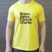 Burton Albion FC: Bravo Alpha Foxtrot Charlie T-Shirt