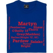 Crystal Palace 1990 FA Cup Final (3-3) Line-Up T-Shirt