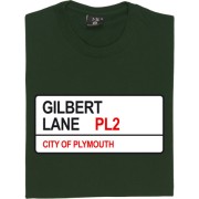 Plymouth Argyle: Gilbert Lane PL2 Road Sign T-Shirt