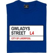 Everton FC: Gwladys Street L4 Road Sign T-Shirt