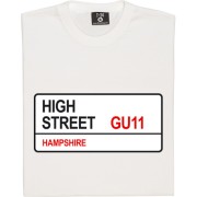 Aldershot Town: High Street GU11 Road Sign T-Shirt
