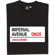 Grimsby Town: Imperial Avenue DN35 Road Sign T-Shirt
