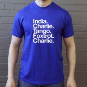 Inverness CT: India Charlie Tango Foxtrot Charlie T-Shirt