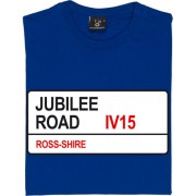 Ross County: Jubilee Road IV15 Road Sign T-Shirt