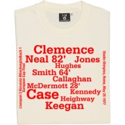 Liverpool 1977 European Cup Final Line Up T-Shirt