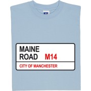 Manchester City: Maine Road M14 Road Sign T-Shirt
