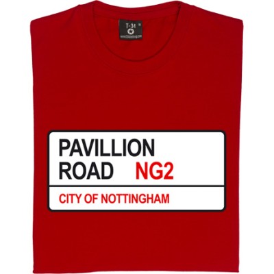 Nottingham Forest: Pavillion Road NG2 Road Sign