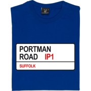Ipswich Town: Portman Road IP1 Road Sign T-Shirt