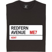 Gillingham FC: Redfern Avenue ME7 Road Sign T-Shirt