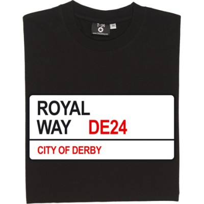 Derby County: Royal Way DE24 Road Sign