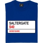 Chesterfield FC: Saltergate S40 Road Sign T-Shirt