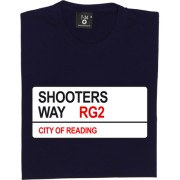 Reading FC: Shooters Way RG2 Road Sign T-Shirt