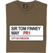 Preston North End: Sir Tom Finney Way PR1 Road Sign T-Shirt