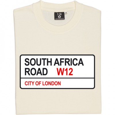 Queens Park Rangers: South Africa Road W12 Road Sign