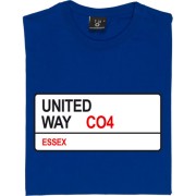 Colchester United: United Way CO4 Road Sign T-Shirt