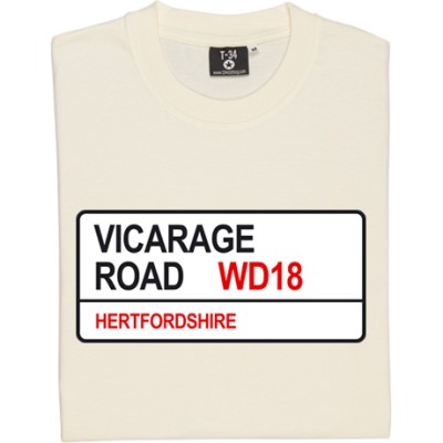 Watford FC: Vicarage Road WD18 Road Sign