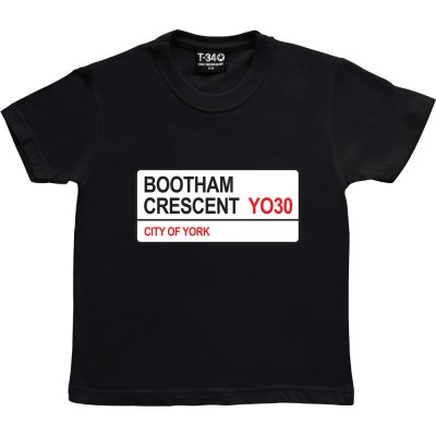 York City: Bootham Crescent YO30 Road Sign