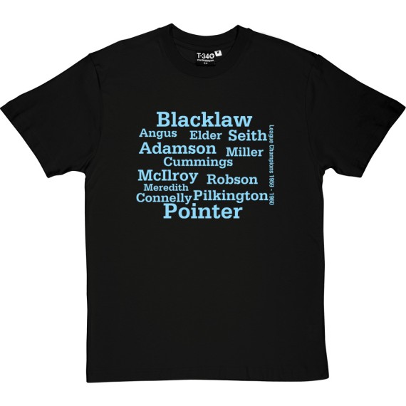 Burnley 1960 Championship Winning Team Line Up T-Shirt