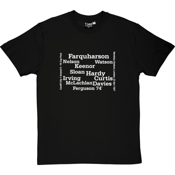 Cardiff City 1927 FA Cup Final Line-Up T-Shirt
