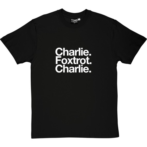 Chesterfield Football club: Charlie Foxtrot Charlie T-Shirt