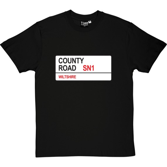Swindon Town: County Road SN1 Road Sign T-Shirt