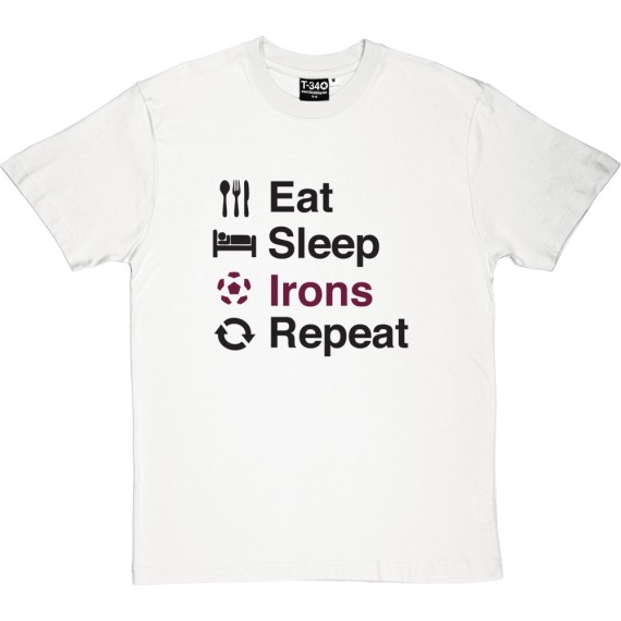 Eat Sleep Irons Repeat T-Shirt