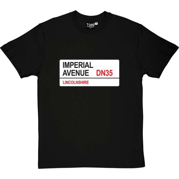 Grimsby Town: Imperial Avenue DN35 Road Sign T-Shirt