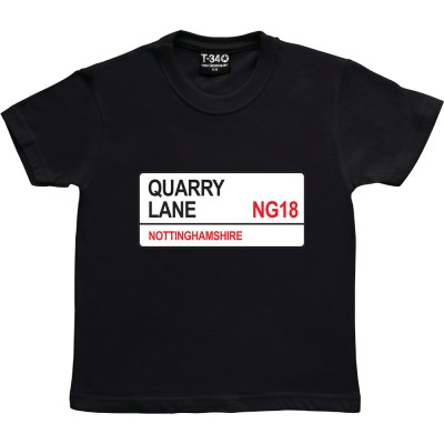 Mansfield Town: Quarry Lane NG18 Road Sign