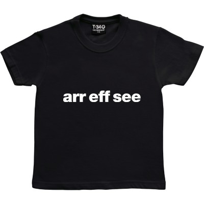 Reading "Arr Eff See"
