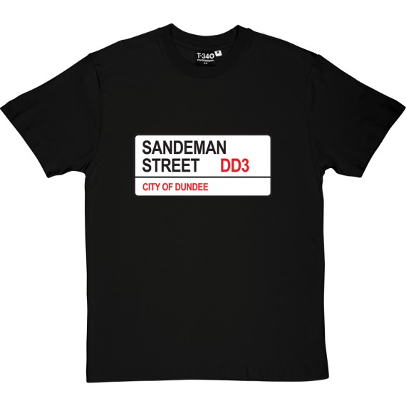 Dundee FC: Sandeman Street DD3 Road Sign T-Shirt
