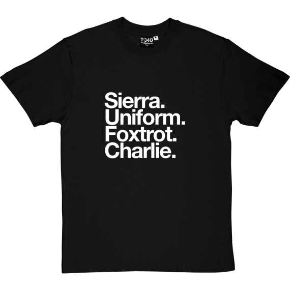 Scunthorpe United FC: Sierra Uniform Foxtrot Charlie T-Shirt