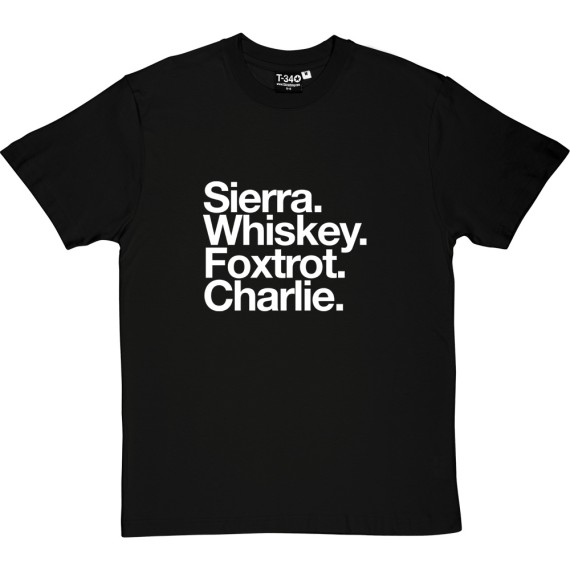 Sheffield Wednesday FC: Sierra Whiskey Foxtrot Charlie T-Shirt