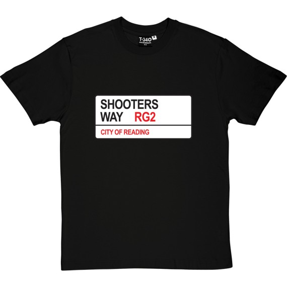 Reading FC: Shooters Way RG2 Road Sign T-Shirt