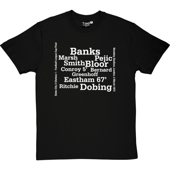 Stoke City 1972 Football League Cup Final Line Up T-Shirt