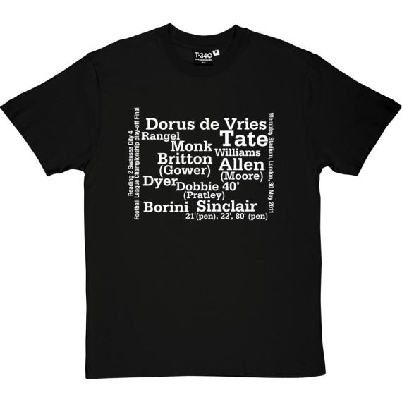 Swansea City 2011 Play-Off Final Line-Up T-Shirt
